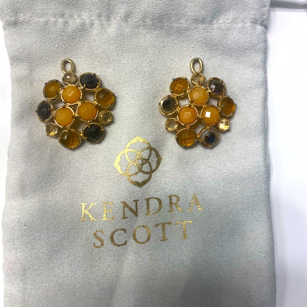 Kendra Scott multi-colored Gold Earrings